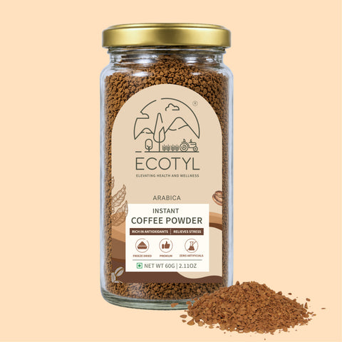 Ecotyl Instant Coffee Powder | Arabica Coffee | Freeze Dried  | 60g