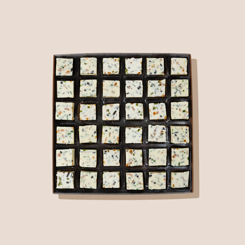 White Chococlate Aam Papad Barfi (Delivered Separately)