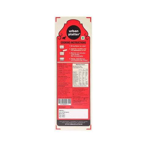 Urban Platter Ramen Noodles, 250g (Authentic Japanese-Style Wheat Noodles | No Added Preservatives | Perfect for Ramen, Stir-Fries & Soups)