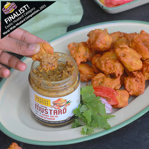 Mustard with Amba Halad and Panchphoron Spices