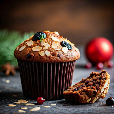 Rum Infused Plum Muffin