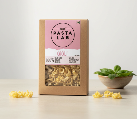 Eggless Semolina Gigli