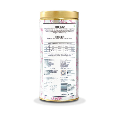 TGL Co. Rose Glow Black Tea (50g Tin)