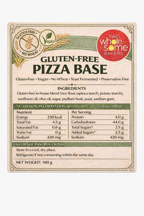 Gluten Free Millet Pizza Base (2pc)