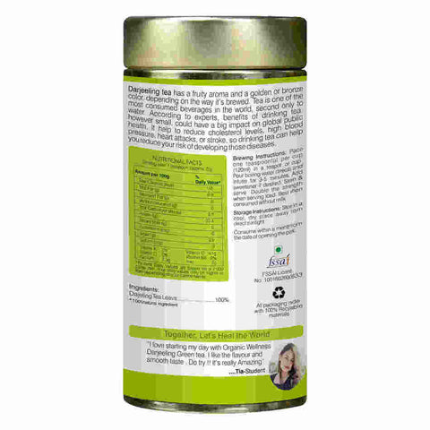 Organic Wellness Darjeeling Green Tea (Tin) 100 gm