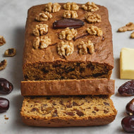 Dates & Jaggery Whole-wheat Cake