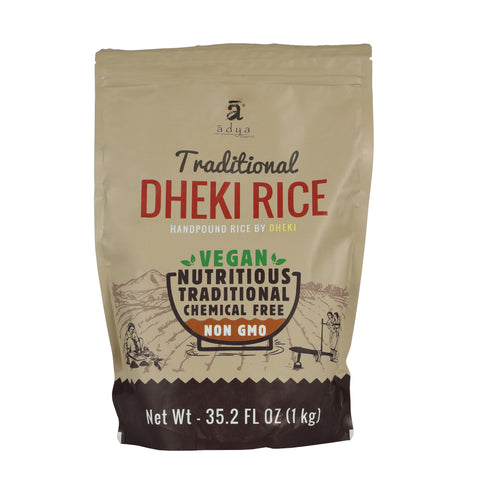 Adya Organics Handpounded Dhekhi Rice 1kg
