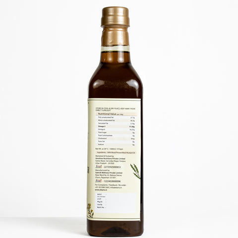 Wood Pressed Black Mustard Oil - 1 Liter