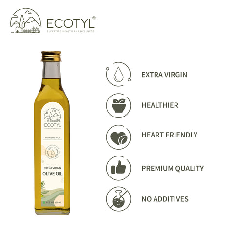 Ecotyl Extra Virgin Olive Oil | Nutrient Rich | Suitable for Cooking | 500ml
