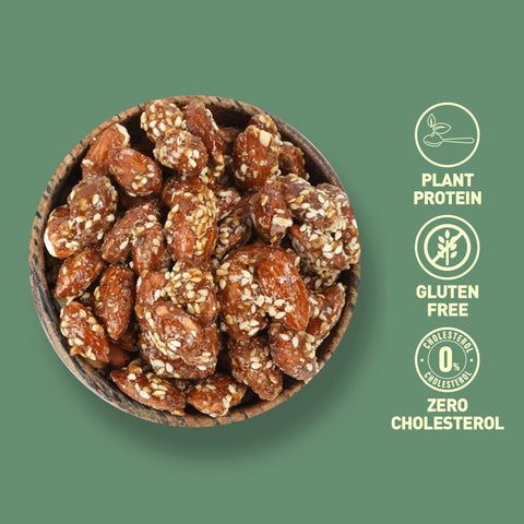 Nourish Organics Honey Roasted Almonds 100grams
