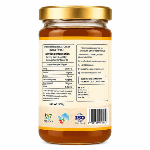 Orasure Organics Raw Wild Forest Honey