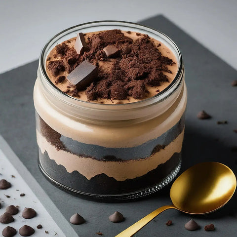 Gluten Free Mocha Truffle Brownie Cake Jar