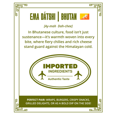 Eat Atlas Bhutan’s Ema Datshi with Lavash Chips 100 grams + 60 grams