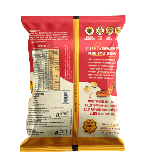 Nourish Organics Popeas - NYC Pizza 60grams