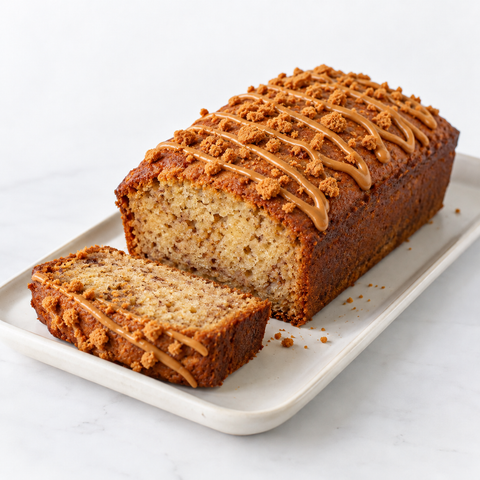 Eggless Banana Biscoff Cake (Delivered Separately Next Day)