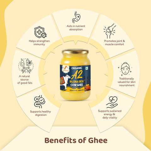 Umanac Organic A2 Bilona Cow Ghee 500ml