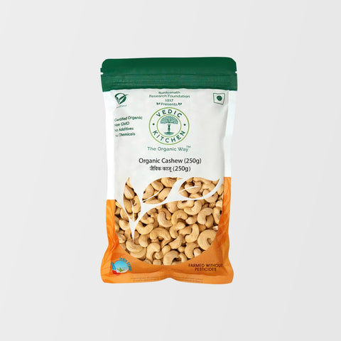Vedic Kitchen Organic Cashew Whole (Certified Organic) 250 grams