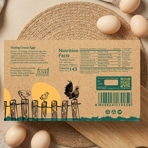 Kadaknath Eggs - (12pcs)