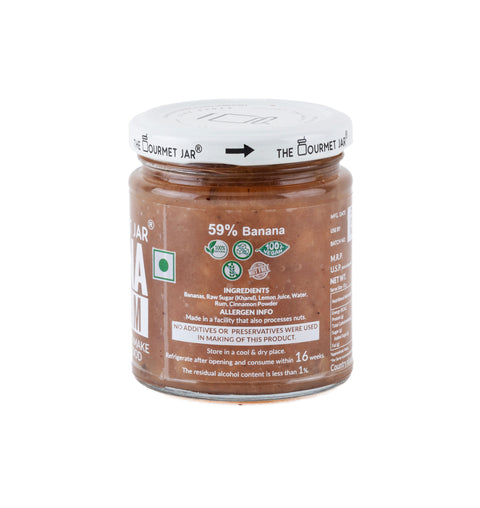 The Gourmet Jar Banana Rum Jam 230 grams