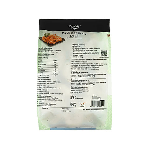 Cambay Tiger Prawns - DVC Large