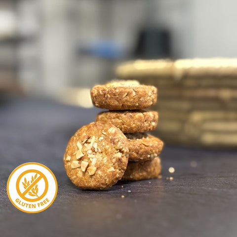 Gluten free Amaranth, Oats, and Roasted Almond Cookies