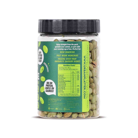 Urban Platter Roasted Salted Edamame (46% Protein, 14% Fiber, Lightly Salted Young Green Soybeans, Highest Plant Protein Supersnack)