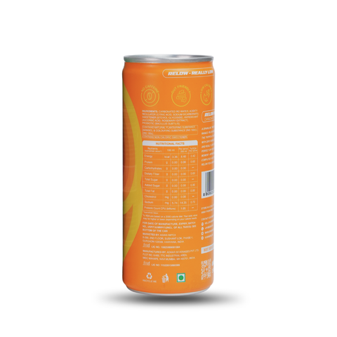 Relow Mango Sparkling Probiotic Soda