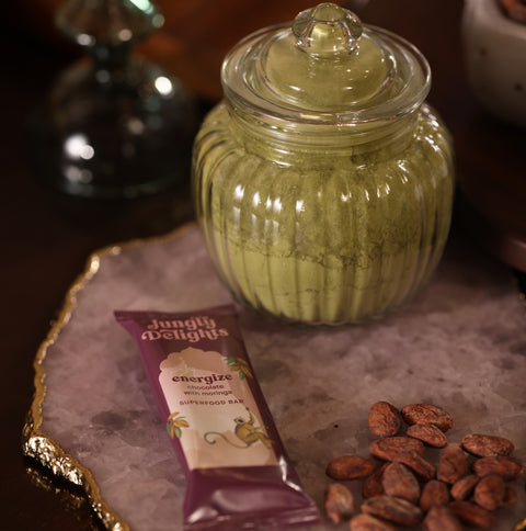 Jungly Delights Energize chocolate with moringa single bar 38g