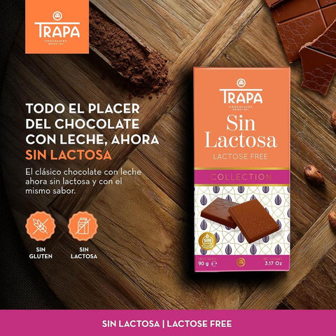 Trapa Bar Milk Chocolate Lactose Free 100g
