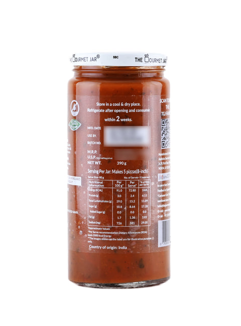 The Gourmet Jar Classic Pizza Sauce 390 grams