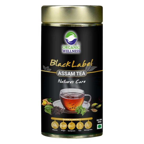 Organic Wellness Black Label Assam Tea (Tin) 100 grams