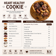 Heart Healthy Cookie - Vegan, Gluten Free, Refined Sugar free