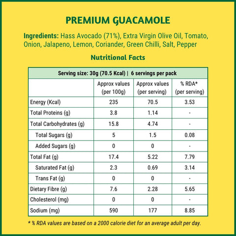 Avocult Premium Guacamole 180 grams
