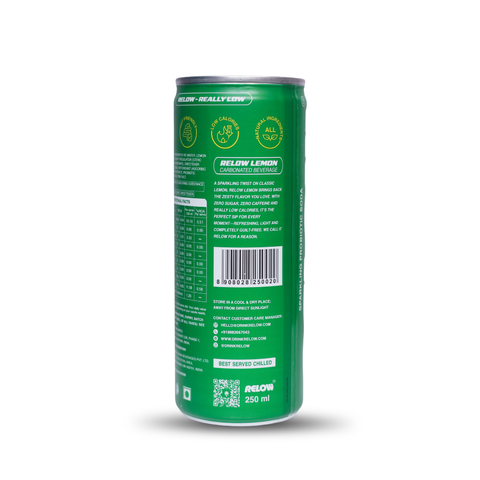 Relow Lemon Sparkling Probiotic Soda