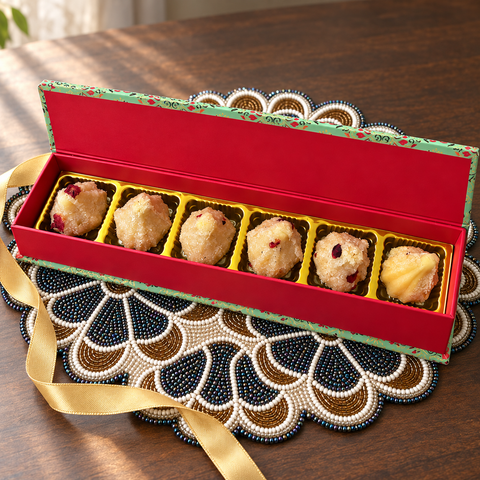 Coconut Modak 6 Pcs Box (Delivered Separately Next Day)