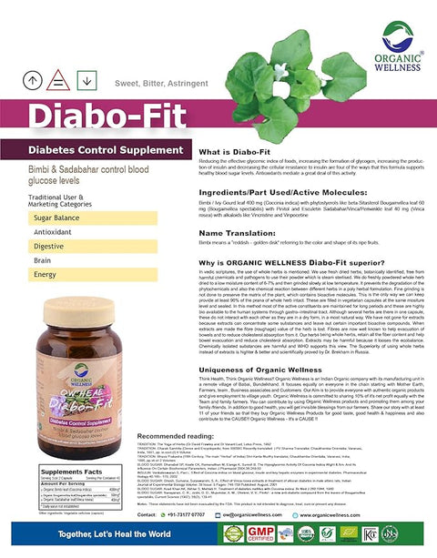 Diabofit Capsules (Certified Organic)