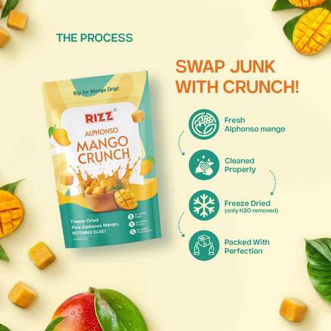 Alphanso Mango Crunch (Freeze dried)