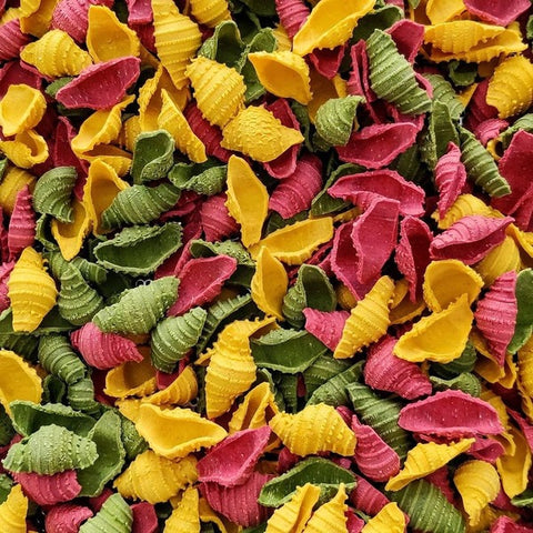 Donna Pastaia Conchiglie - Pasta Mista - Spinach, Turmeric And Beetroot (Eggless) 250 grams