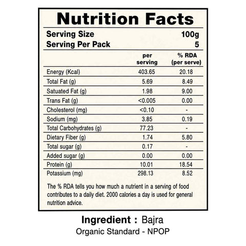 Orasure Organics Bajra Flour