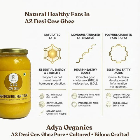 Adya Organics A2 Desi Cow Ghee