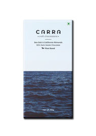 CARRA Sea Salt & California Almonds in 55% Dark Chocolate 50G- Pack of 1
