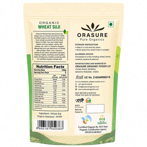 Orasure Organics Wheat Suji