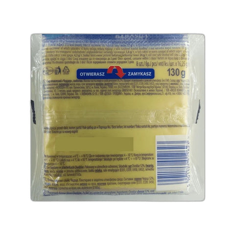 Lactima Cheddar Cheese Slices 130g