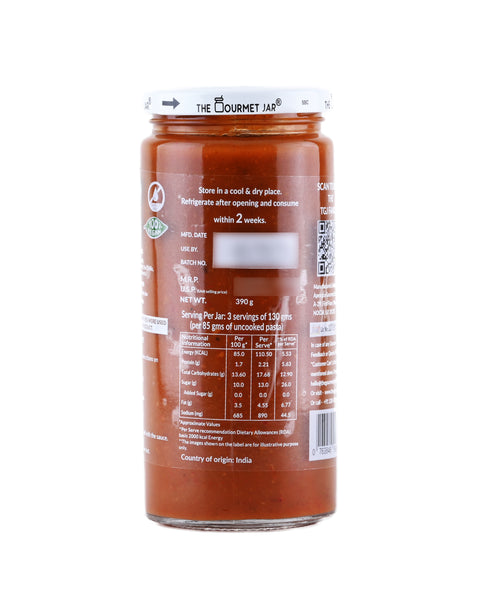 The Gourmet Jar Arrabbiata Pasta Sauce 390 grams