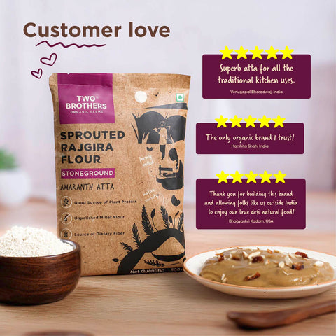 Sprouted Rajgira Atta 500g | High-Protein Amaranth Flour