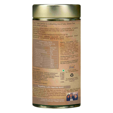 Organic Wellness Tulsi Lemon (Tin) 100 grams