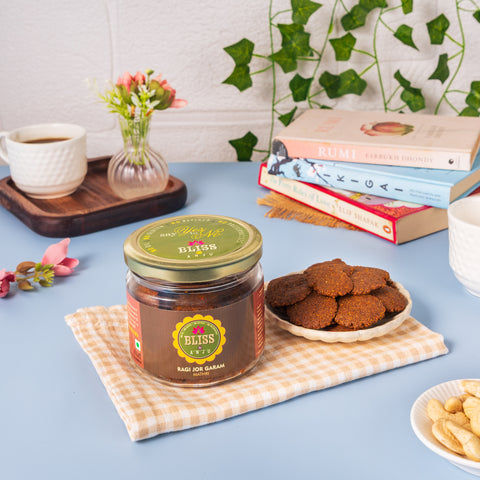 Bliss by Anju Ragi Jor Garam Mathri 150 grams