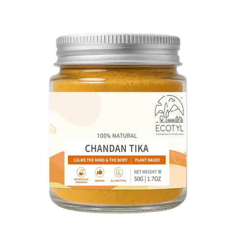 Ecotyl Chandan Teeka | Natural Sandalwood Teeka | Puja & Meditation | 50g