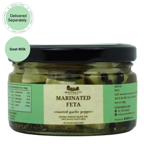 Marinated Feta Roasted Garlic (Delivered Separately)