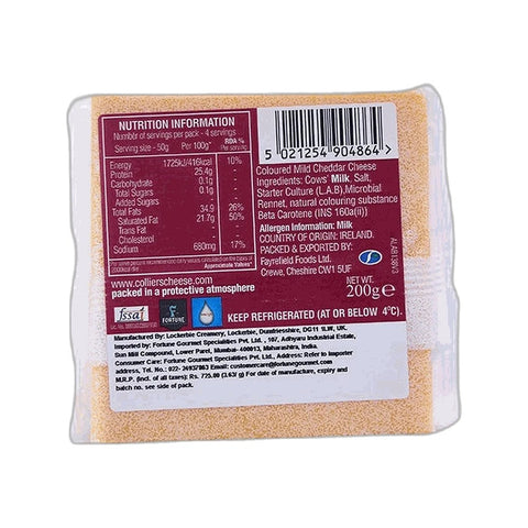 Colliers Cheddar Yellow 200g